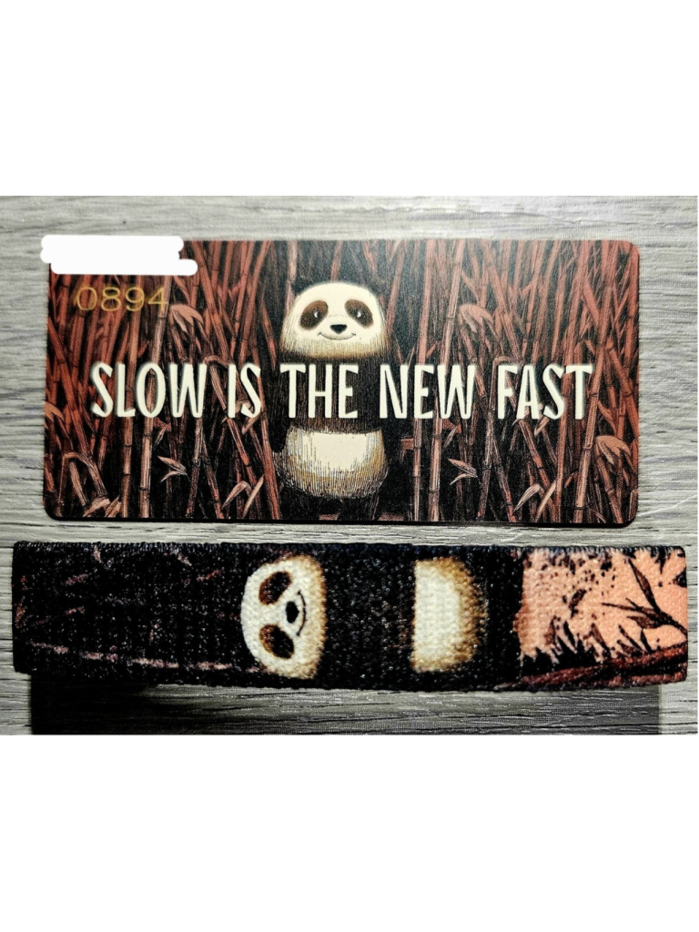 ZOX "SLOW IS THE NEW FAST" #894 PANDAMONIUM UNREDEEMED COLLECTIBLE WRISTBAND